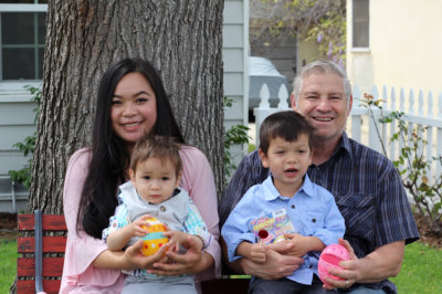 couple with their kids